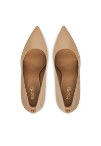 MICHAEL Michael Kors Szpilki Alina Flex High Pump 40R4HNHP1A Beżowy. Kolor: beżowy. Materiał: lakier, skóra. Obcas: na szpilce #3