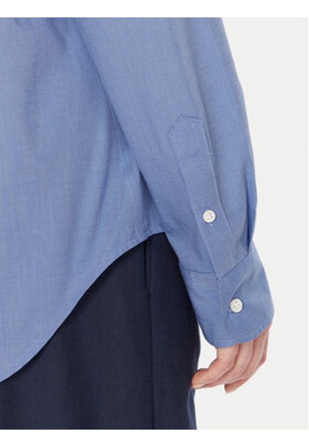 Polo Ralph Lauren Koszula 211941509001 Niebieski Slim Fit. Typ kołnierza: polo. Kolor: niebieski. Materiał: bawełna