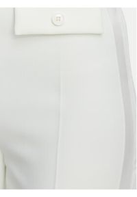 Elisabetta Franchi Spodnie materiałowe PA-185-62E2-V270 Kremowy Slim Fit. Kolor: kremowy. Materiał: syntetyk #5