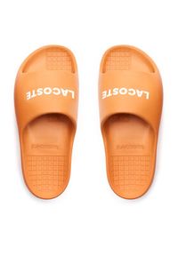 Lacoste Klapki Branded Serve Slide 2.0 747CMA0015 Pomarańczowy. Kolor: pomarańczowy #7
