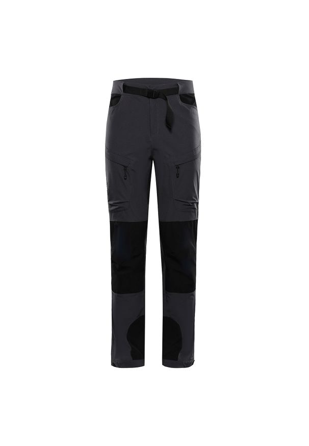 ALPINE PRO - Spodnie męskie trekkingowe softshell Alpine Pro Akan 2. Kolor: szary. Materiał: softshell. Sezon: lato. Sport: turystyka piesza