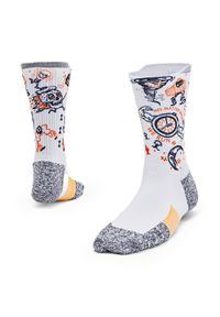 Skarpety do biegania Under Armour Ad Run Cushion 1Pk Mid. Kolor: wielokolorowy, biały. Sport: bieganie #1
