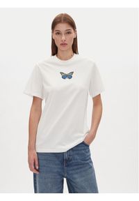 Hugo - HUGO T-Shirt Vintage Tee 50537239 Biały Relaxed Fit. Kolor: biały. Materiał: bawełna. Styl: vintage