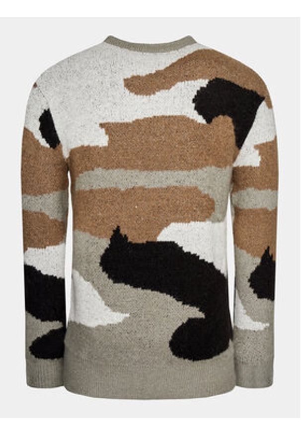 INDICODE Sweter Dipshaw 35-675 Kolorowy Regular Fit. Materiał: bawełna. Wzór: kolorowy