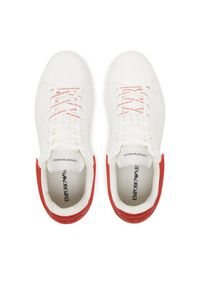 Emporio Armani Sneakersy X4X264 XN001 U552 Biały. Kolor: biały. Materiał: skóra #5