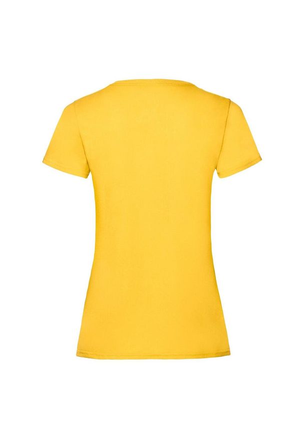 FRUIT OF THE LOOM - Koszulka Damska Valueweight. Kolor: żółty, wielokolorowy, pomarańczowy. Sport: turystyka piesza