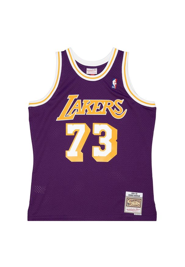 Mitchell & Ness - Koszulka Nba Los Angeles Lakers Dennis Rodman. Kolor: fioletowy. Sport: koszykówka