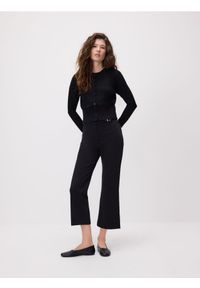 Reserved - Spodnie z bawełną - czarny. Kolor: czarny. Materiał: bawełna #1