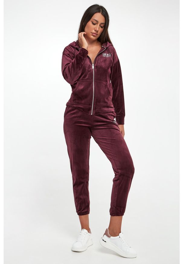 Bluza damska welurowa DKNY. Materiał: welur