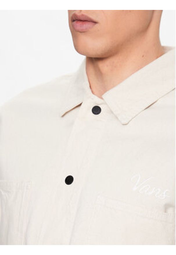 Vans Kurtka przejściowa Hickory Stripe Drill Chore Coat VN0008G2 Écru Regular Fit. Materiał: bawełna