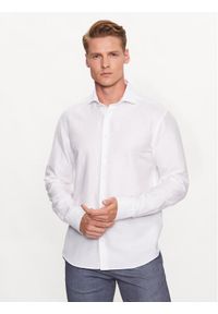 Eterna Koszula 2355/FS82 Biały Regular Fit. Kolor: biały. Materiał: bawełna