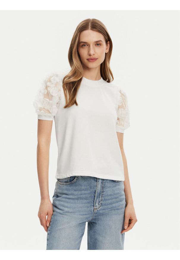 JDY Bluzka Fairview 15347021 Biały Regular Fit. Kolor: biały. Materiał: bawełna