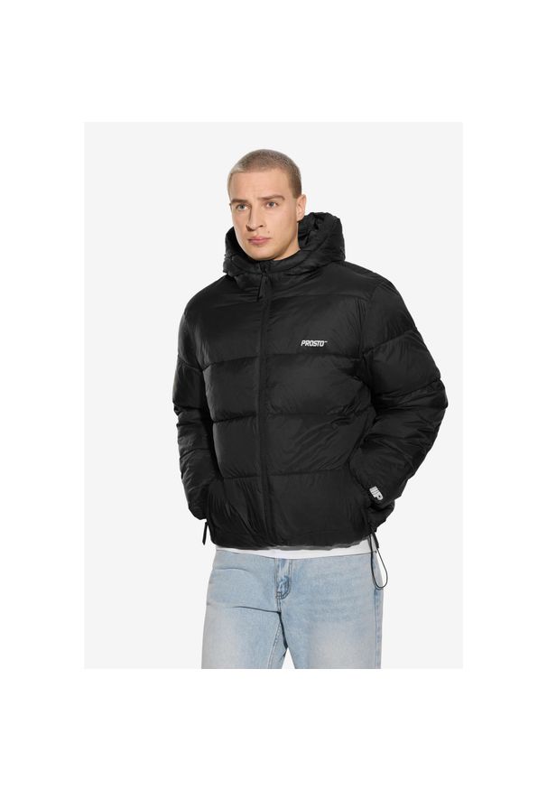 Kurtka turystyczna męska Prosto Jacket 404 zimowa. Kolor: czarny. Sezon: zima