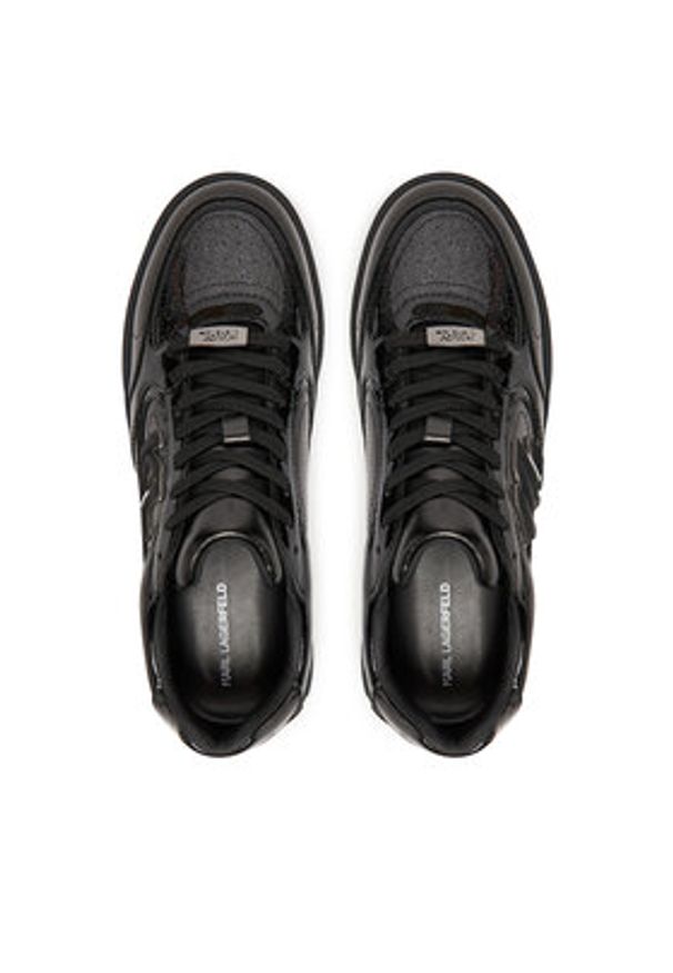 Karl Lagerfeld - KARL LAGERFELD Sneakersy Kourtney KL63025 Czarny. Kolor: czarny. Materiał: skóra