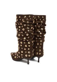 Eva Minge Botki EO-TESS-2117-05 Brązowy. Kolor: brązowy. Materiał: zamsz, skóra #8