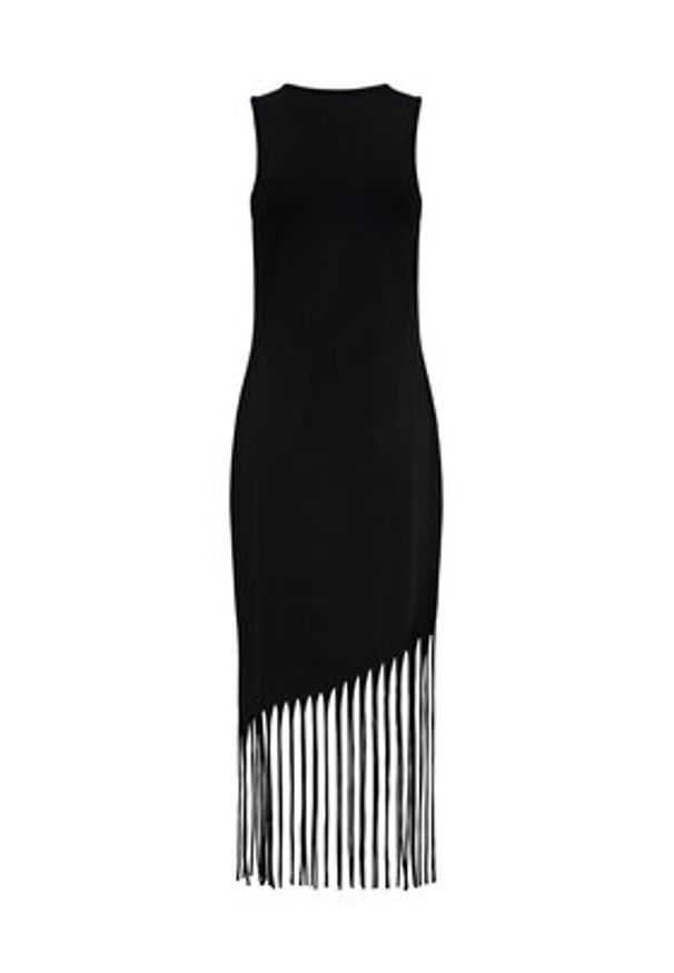 only - ONLY Sukienka codzienna Zinna 15325497 Czarny Regular Fit. Okazja: na co dzień. Kolor: czarny. Materiał: bawełna. Typ sukienki: proste. Styl: casual