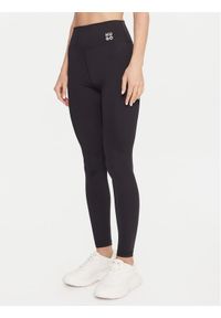 Hugo - HUGO Legginsy Noparda 50549965 Czarny Slim Fit. Kolor: czarny. Materiał: syntetyk