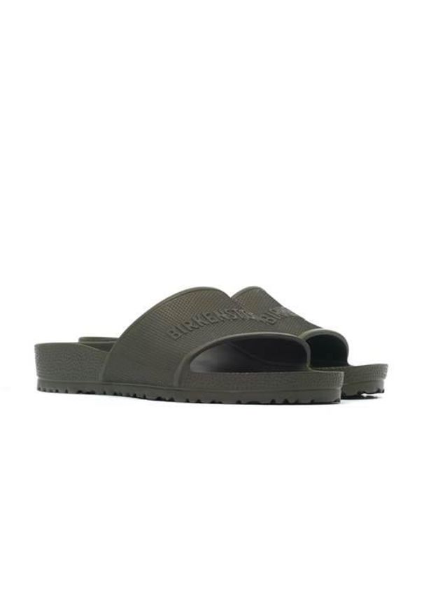 Klapki męskie Birkenstock Barbados Eva. Zapięcie: bez zapięcia. Kolor: czarny. Materiał: syntetyk, materiał. Szerokość cholewki: normalna. Sport: turystyka piesza