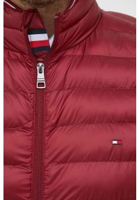 TOMMY HILFIGER - Tommy Hilfiger bezrękawnik męski kolor bordowy przejściowy. Kolor: czerwony. Materiał: poliester, materiał. Długość rękawa: bez rękawów #4