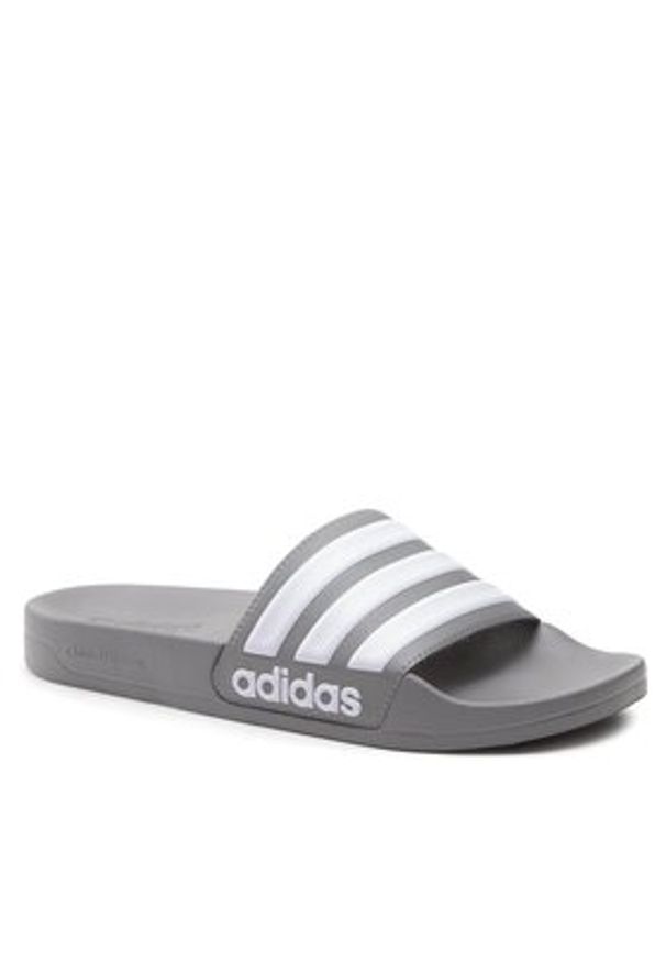 Adidas - adidas Klapki Adilette Shower Slides GY1891 Szary. Kolor: szary. Materiał: syntetyk