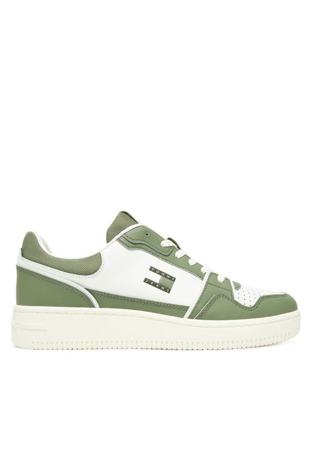Tommy Jeans Sneakersy Tjm Retro Basket EM0EM01610 Biały. Kolor: biały. Materiał: skóra