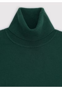 Pako Lorente - PAKO LORENTE - Ciemnozielony gładki golf męski. Typ kołnierza: golf. Kolor: niebieski, zielony, czarny. Materiał: poliamid, bawełna, elastan. Wzór: gładki. Sezon: jesień #3