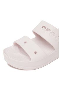 Crocs Klapki BAYA PLATFORM SANDAL 208188-6PI Różowy. Kolor: różowy. Obcas: na platformie