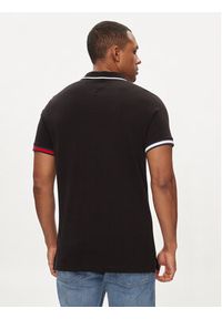 Tommy Jeans Polo Flag DM0DM12963 Czarny Regular Fit. Typ kołnierza: polo. Kolor: czarny. Materiał: bawełna #3