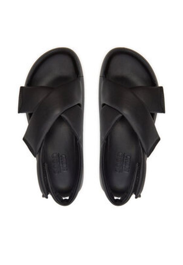 ecco - ECCO Sandały Cozmo Pf W 20665301001 Czarny. Kolor: czarny. Materiał: skóra