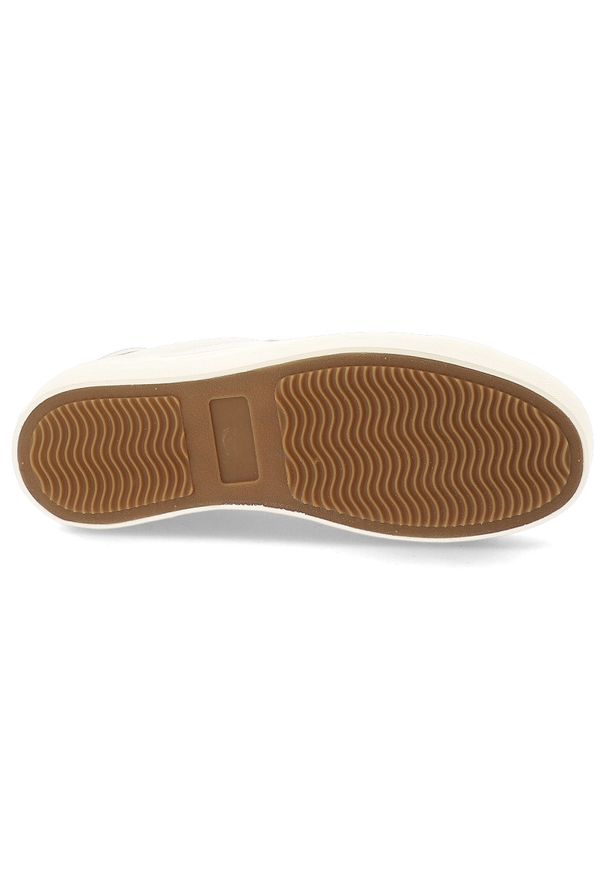 Big-Star - Trampki damskie Big Star, skóra ekologiczna sznurowany fason gruba gumowa podeszwa minimalistyczny design subtelne logo, beżowe, TT274806. Okazja: na co dzień. Zapięcie: sznurówki. Kolor: beżowy. Materiał: guma, skóra ekologiczna. Szerokość cholewki: normalna. Styl: casual, elegancki, sportowy, klasyczny