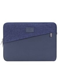 Etui na laptopa RIVACASE Emont 7903 13.3 cali Niebieski. Kolor: niebieski. Materiał: tkanina, skóra ekologiczna, poliester. Wzór: jodełka #1