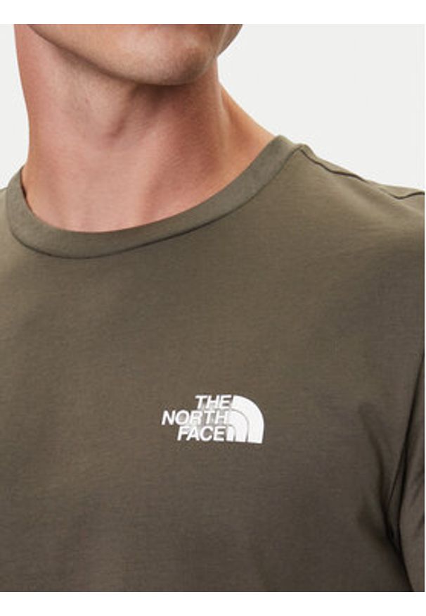 The North Face T-Shirt Simple Dome NF0A87NG Brązowy Regular Fit. Kolor: brązowy. Materiał: bawełna