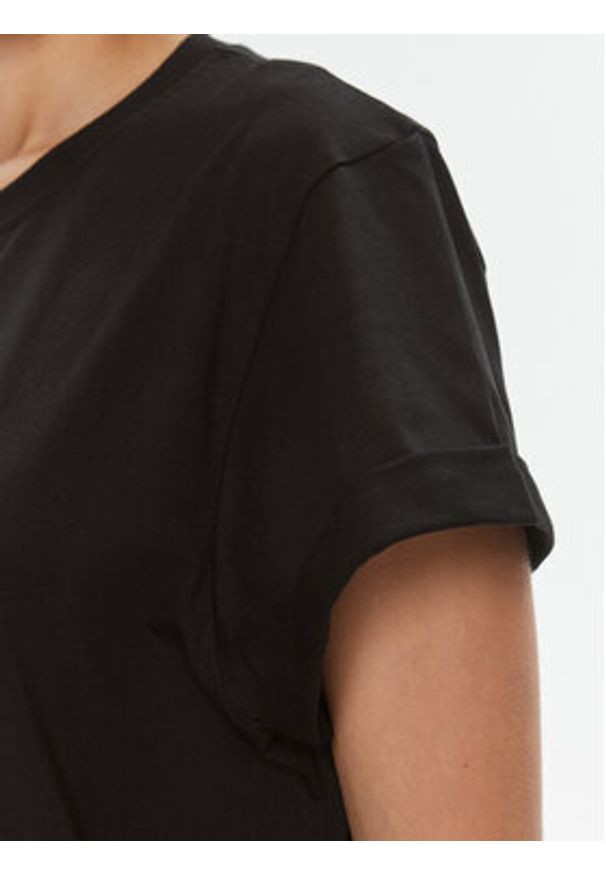 Pinko T-Shirt 102346 A1CY Czarny Regular Fit. Kolor: czarny. Materiał: bawełna