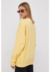 Billabong Bluza damska kolor żółty z aplikacją. Kolor: żółty. Materiał: bawełna. Długość rękawa: długi rękaw. Długość: długie. Wzór: aplikacja #4
