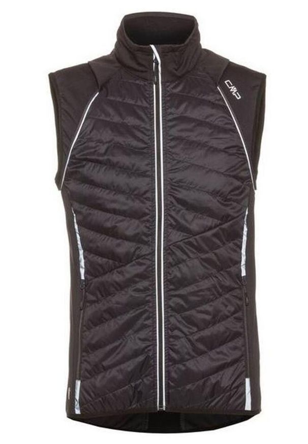 Kurtka hybrydowa męska CMP. Kolor: czarny, szary, wielokolorowy. Materiał: softshell. Sport: turystyka piesza