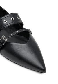 Hugo - HUGO Półbuty Maridia 50536400 Czarny. Kolor: czarny. Materiał: skóra #5