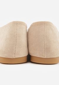 Born2be - Beżowe Casualowe Balerinki z Imitacji Zamszu Zambra. Okazja: na co dzień. Kolor: beżowy. Materiał: zamsz. Wzór: kolorowy. Sezon: lato. Styl: casual #8