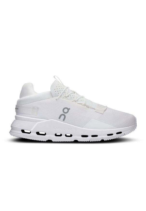 On - ON CLOUDNOVA 2 All White Sneakersy damskie. Okazja: na spacer, na co dzień, do pracy. Kolor: biały. Sport: turystyka piesza