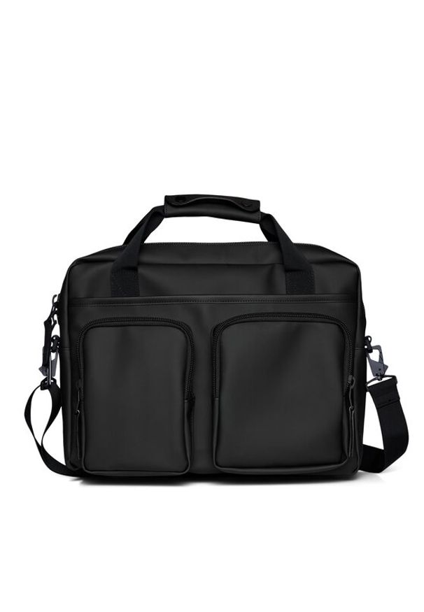Rains Torba Texel Tech Bag W3 14250 Czarny. Kolor: czarny. Materiał: materiał