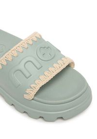 Mou Klapki MU.SW661000N Zielony. Kolor: zielony. Materiał: syntetyk #5