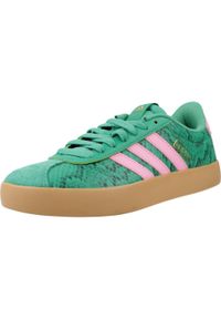 Adidas - Buty ADIDAS VL COURT 3.0 Zielony. Kolor: zielony. Materiał: tkanina, skóra. Styl: sportowy #1