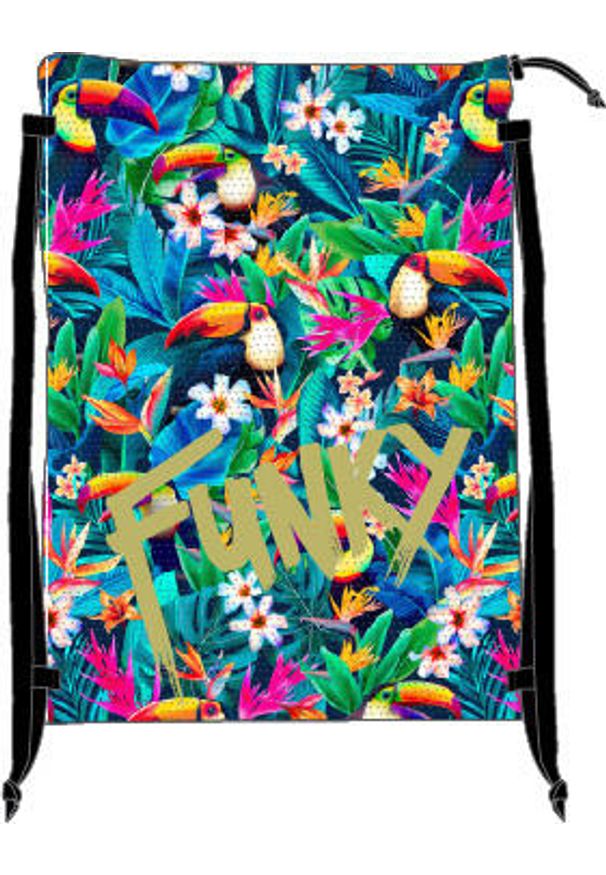 FUNKY TRUNKS - Worek na sprzęt treningowy Funky Birdie Wordie. Kolor: zielony