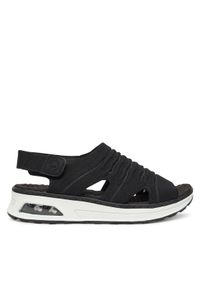 Rieker Sandały 65662-00 Czarny. Kolor: czarny. Materiał: materiał #1