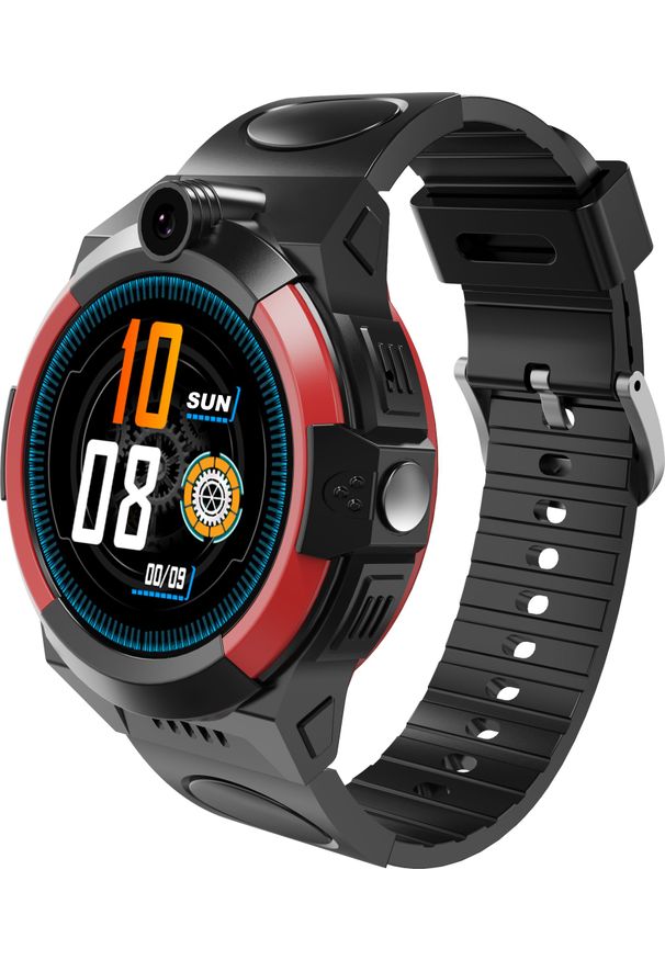 GARETT - Smartwatch Garett Kids Cloud 4G Czarno-czerwony (5904238483893). Rodzaj zegarka: smartwatch. Kolor: czerwony, wielokolorowy, czarny