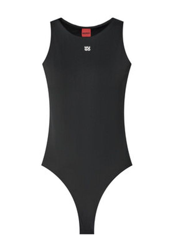 Hugo - HUGO Body Dasiel 50545196 Czarny Slim Fit. Kolor: czarny. Materiał: syntetyk