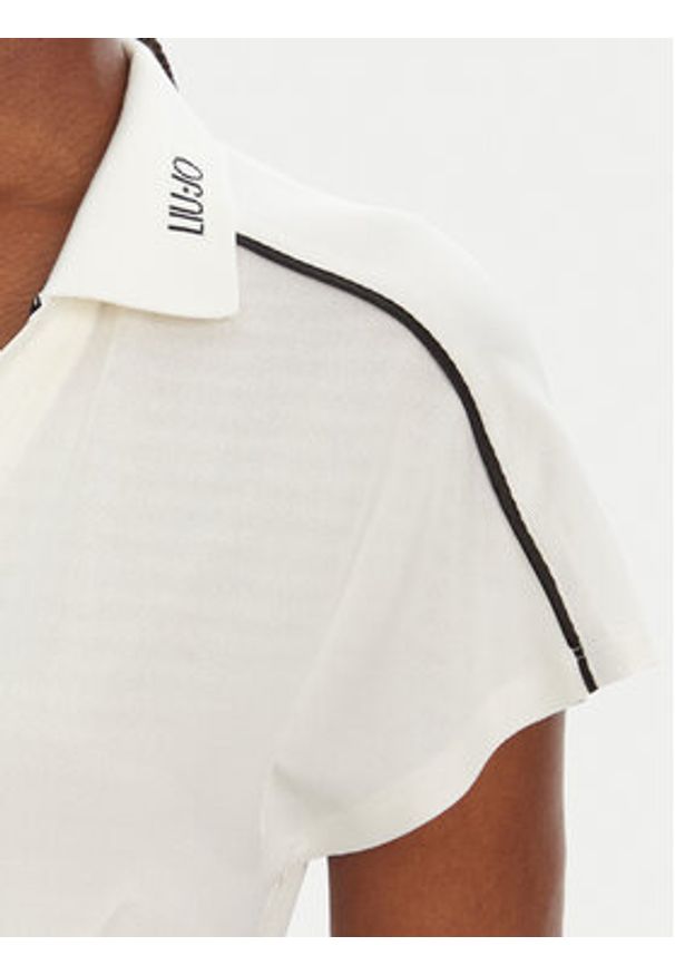Liu Jo Sport T-Shirt TA5183 J4883 Biały Regular Fit. Kolor: biały. Materiał: wiskoza. Styl: sportowy