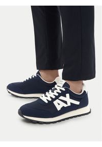 Armani Exchange Sneakersy XM001960 AF19388 MB005 Granatowy. Kolor: niebieski. Materiał: materiał #1
