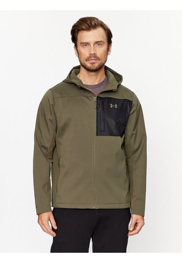 Under Armour Kurtka przejściowa Ua Strm Cgi Shld Hd 2.0 Jkt 1371587 Khaki Loose Fit. Kolor: brązowy. Materiał: syntetyk