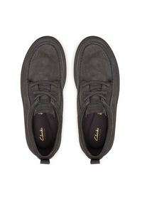 Clarks Półbuty Polden Moc 26183404 Szary. Kolor: szary. Materiał: zamsz, skóra #4