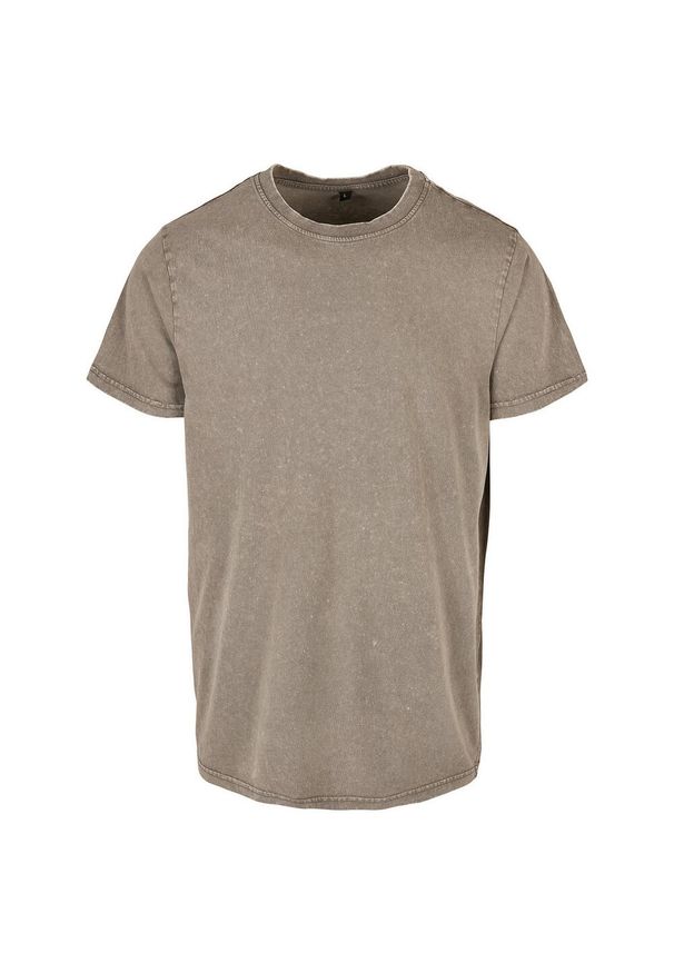 BUILD YOUR BRAND - Koszulka Z Okrągłym Dekoltem Dla Dorosłych Unisex Acid Wash. Kolor: zielony